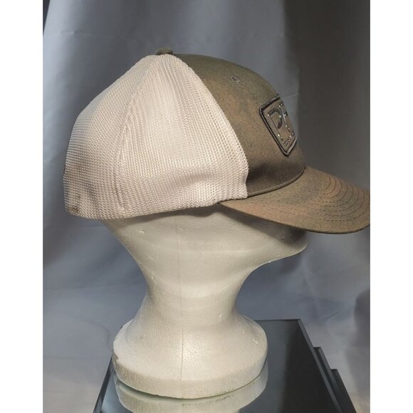 PFG Performance Fishing Gear Flexfit Baseball Cap Hat Mesh Fitted Gray White - Picture 4 of 6